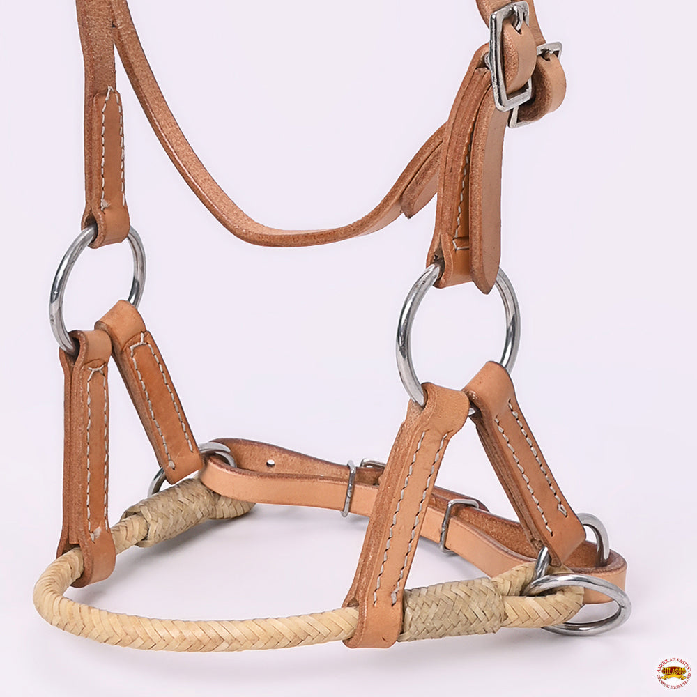 Hilason Western Horse Noseband Rawhide Genuine American Leather Headstall