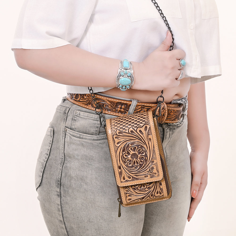 American Darling Cellphone Holder Genuine Western Leather Women Bag ADBGZ914