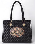 American Darling ADBGA735 Tote Hand Tooled Genuine Western Leather Women Bag Western Handbag Purse