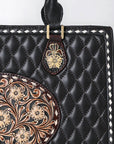 American Darling ADBGA735 Tote Hand Tooled Genuine Western Leather Women Bag Western Handbag Purse