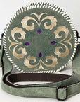 ADBGZX101 Canteen Genuine Western Suede Leather women bag