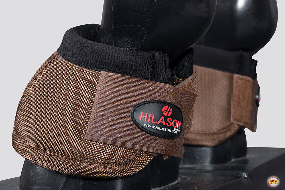 S M L Hilason Western Horse Neoprene Leg Protection No Turn Bell Boots Pair