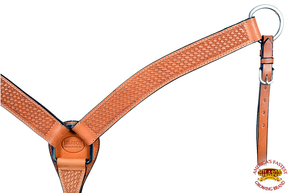 HILASON Western Horse Headstall Breast Collar Set Tack Genuine American Leather
