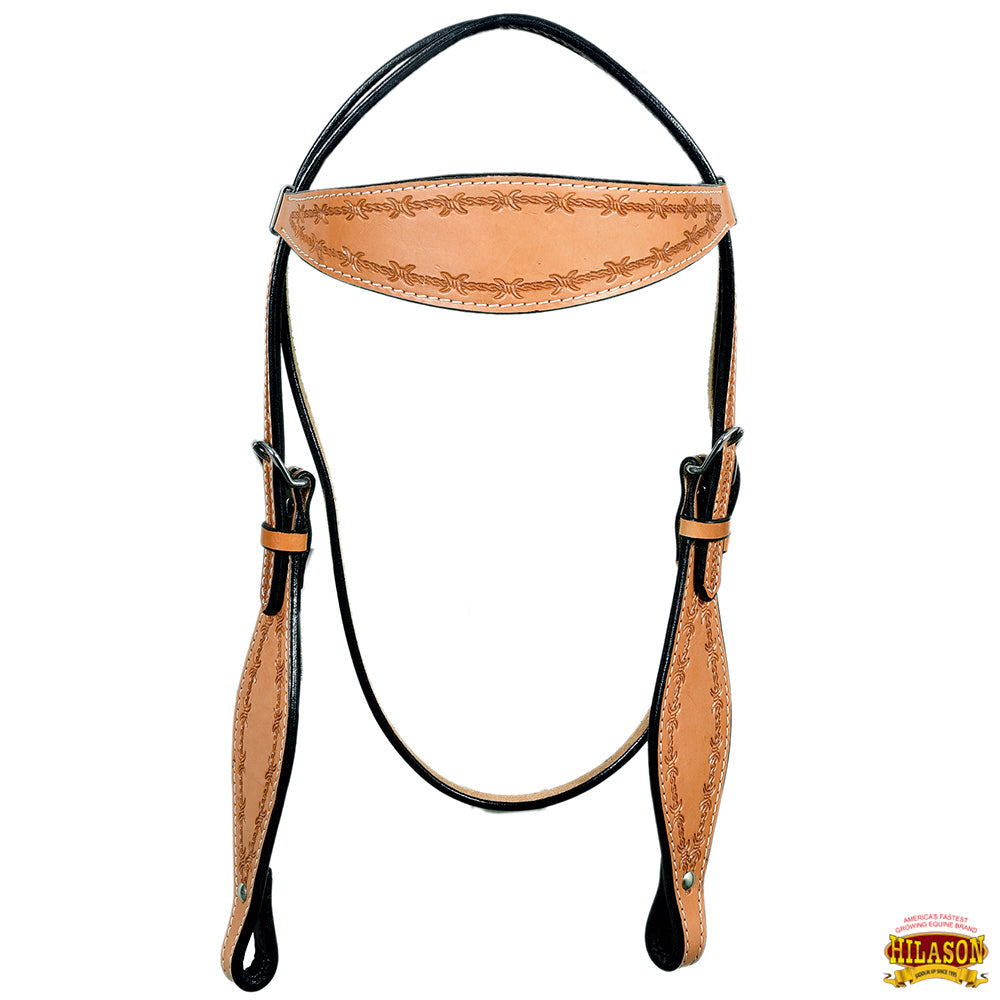 HILASON Western Horse Headstall Breast Collar Set Tack Genuine American Leather