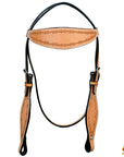HILASON Western Horse Headstall Breast Collar Set Tack Genuine American Leather