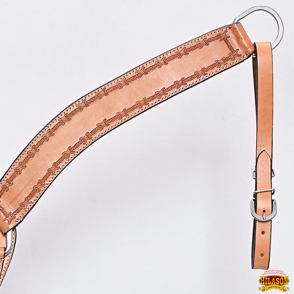 HILASON Western Horse Headstall Breast Collar Set Tack Genuine American Leather