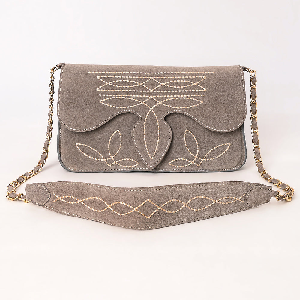 American Darling Suede Bag Genuine Leather Clutch Bag