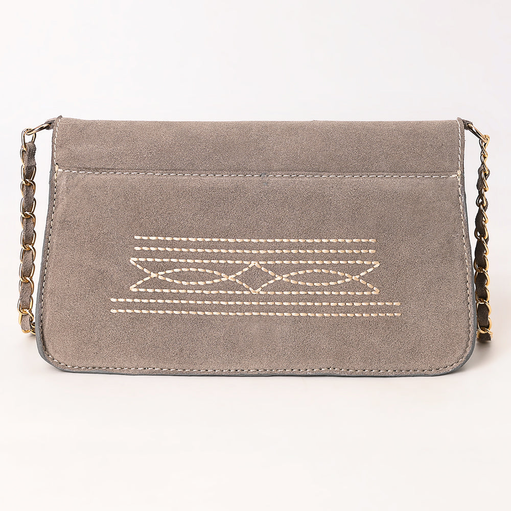 American Darling Suede Bag Genuine Leather Clutch Bag