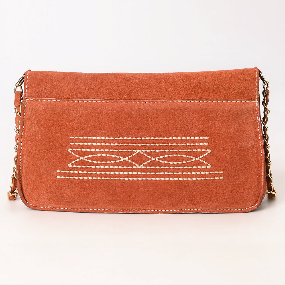 American Darling Suede Bag Genuine Leather Clutch Bag