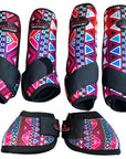 Hilason Horse Medicine No Turn Bell Boots Sports Boots Front Rear Hind Leg Protective