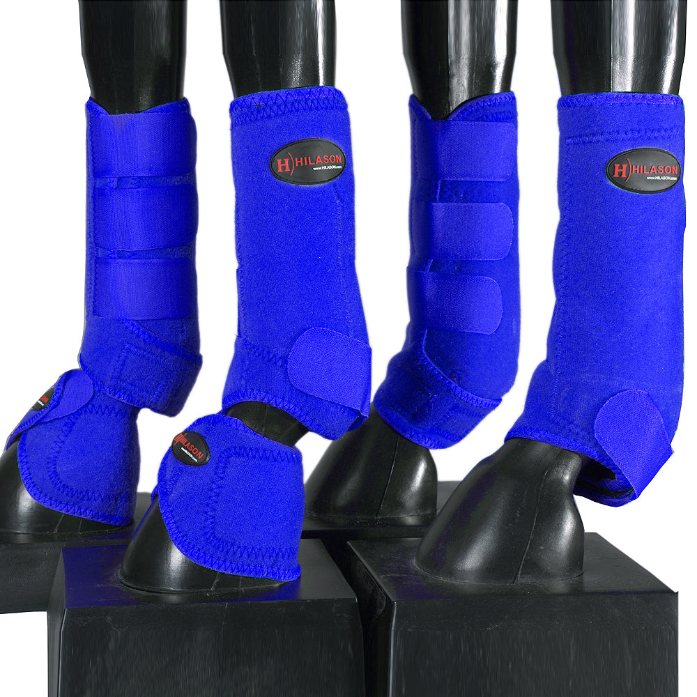 HILASON L M S Horse Front Rear Hind Leg Sport Boots &amp; Bell Boots 6 Pack