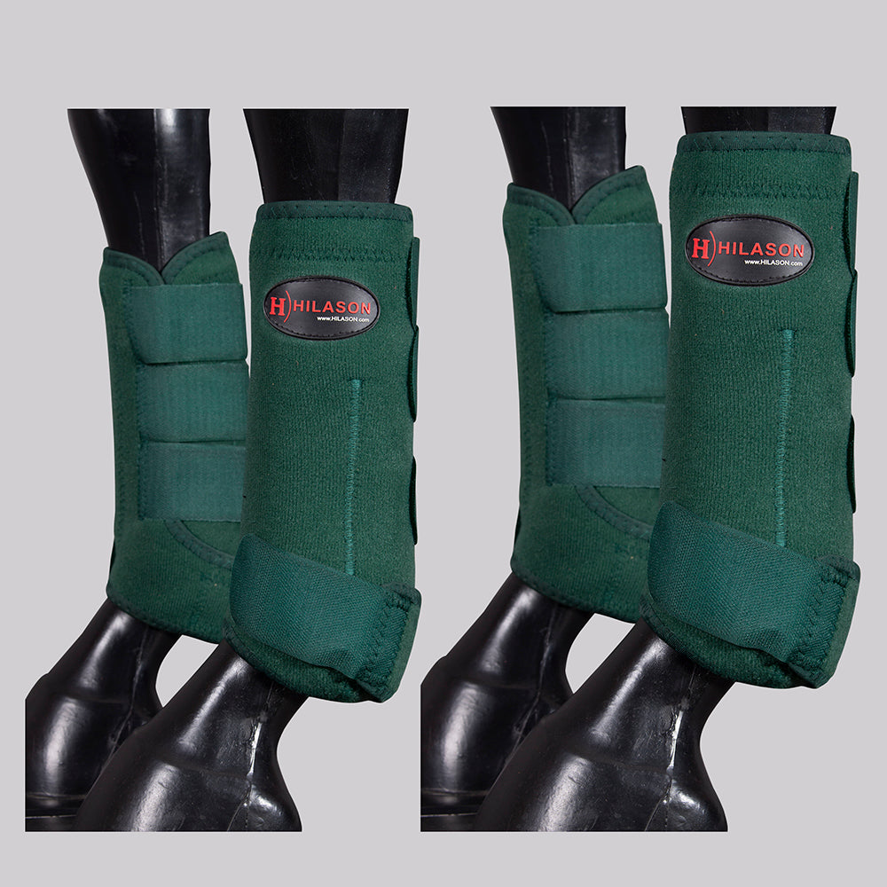 HILASON L M S Horse Front Rear Hind Leg Sport Boots &amp; Bell Boots 6 Pack