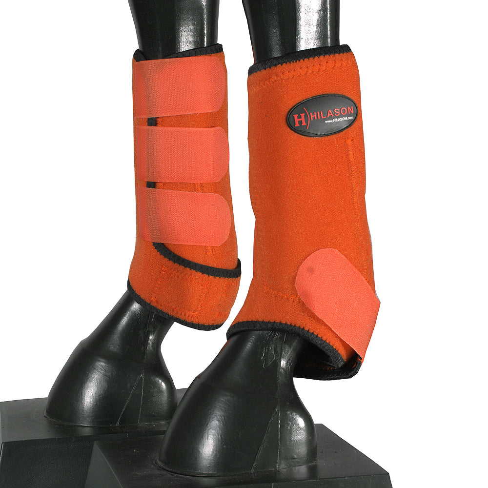 HILASON L M S Horse Front Rear Hind Leg Sport Boots &amp; Bell Boots 6 Pack