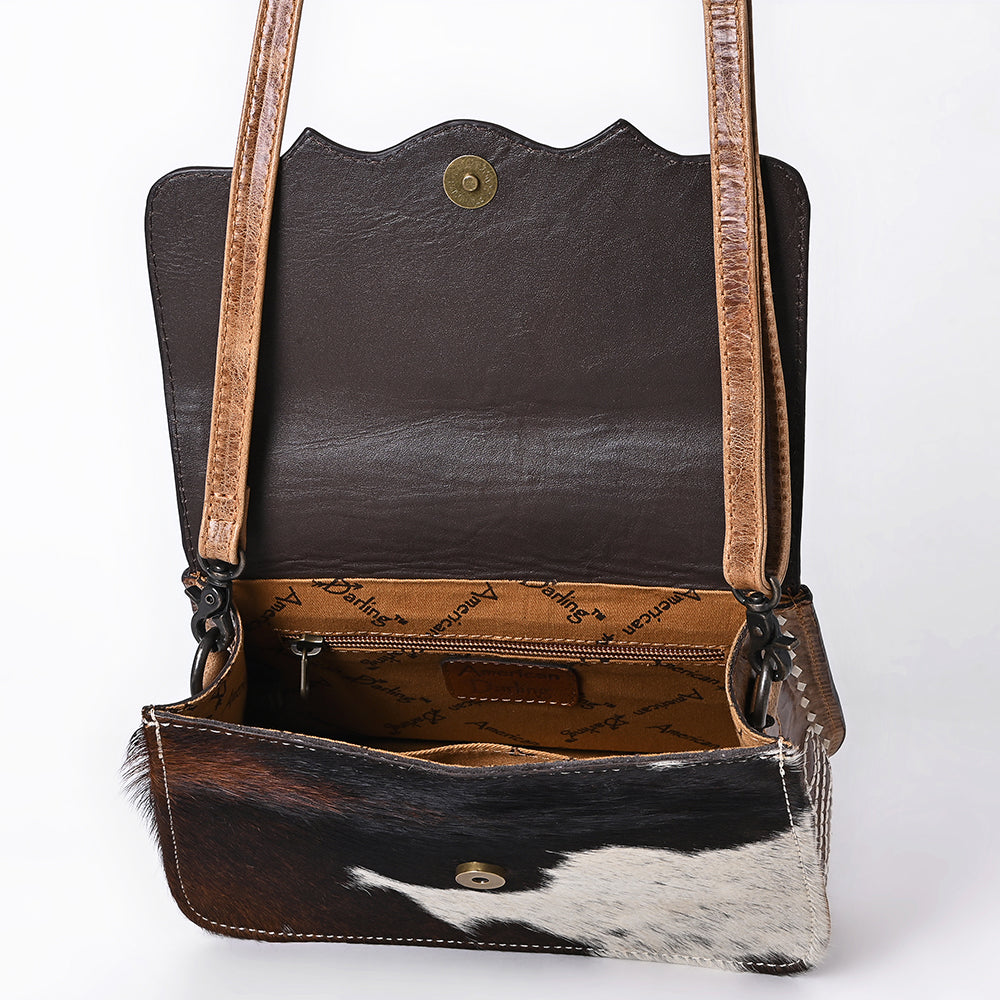 American Darling Crossbody Hair on Genuine Leather Women Bag Western Handbag Purse
