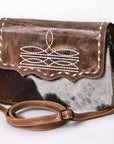 American Darling Crossbody Hair on Genuine Leather Women Bag Western Handbag Purse