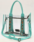 American Darling Tote Hand Tooled Genuine Leather Women Bag Western Handbag Purse