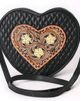 American Darling Canteen Hand Tooled Genuine Leather women bag western handbag purse