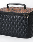 American Darling Jewelry Case Hand Tooled Hair-On Genuine Leather Women Bag Western Handbag Purse