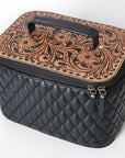 American Darling Jewelry Case Hand Tooled Hair-On Genuine Leather Women Bag Western Handbag Purse