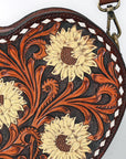 American Darling Canteen Hand Tooled Genuine Leather women bag western handbag purse
