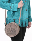 American Darling Canteen Genuine Suede Leather women bag western handbag purse