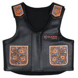 Hilason Adult Pro Rodeo Bronc Bull-Riding Genuine Leather Chinks