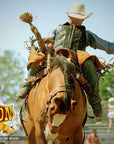 Hilason Bull Riding Kids Junior Youth Pro Rodeo Genuine Leather Vest With Floral Hand Carved