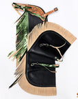 Hilason Western Pro Rodeo Bull Riding Chaps Leather Youth Kid