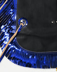 Hilason Western Pro Rodeo Bull Riding Chaps Leather Youth Kid
