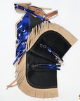 Hilason Western Pro Rodeo Bull Riding Chaps Leather Youth Kid