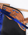Hilason Western Pro Rodeo Bull Riding Chaps Leather Youth Kid