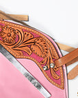 Hilason Western Pro Rodeo Bull Riding Chaps Leather Youth Kid