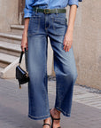 Denim Patch Pocket Shift Jeans