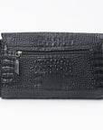 American Darling Women's Envelope Bag Western Crocodile Genuine Leather Handbag and Ladies Purse