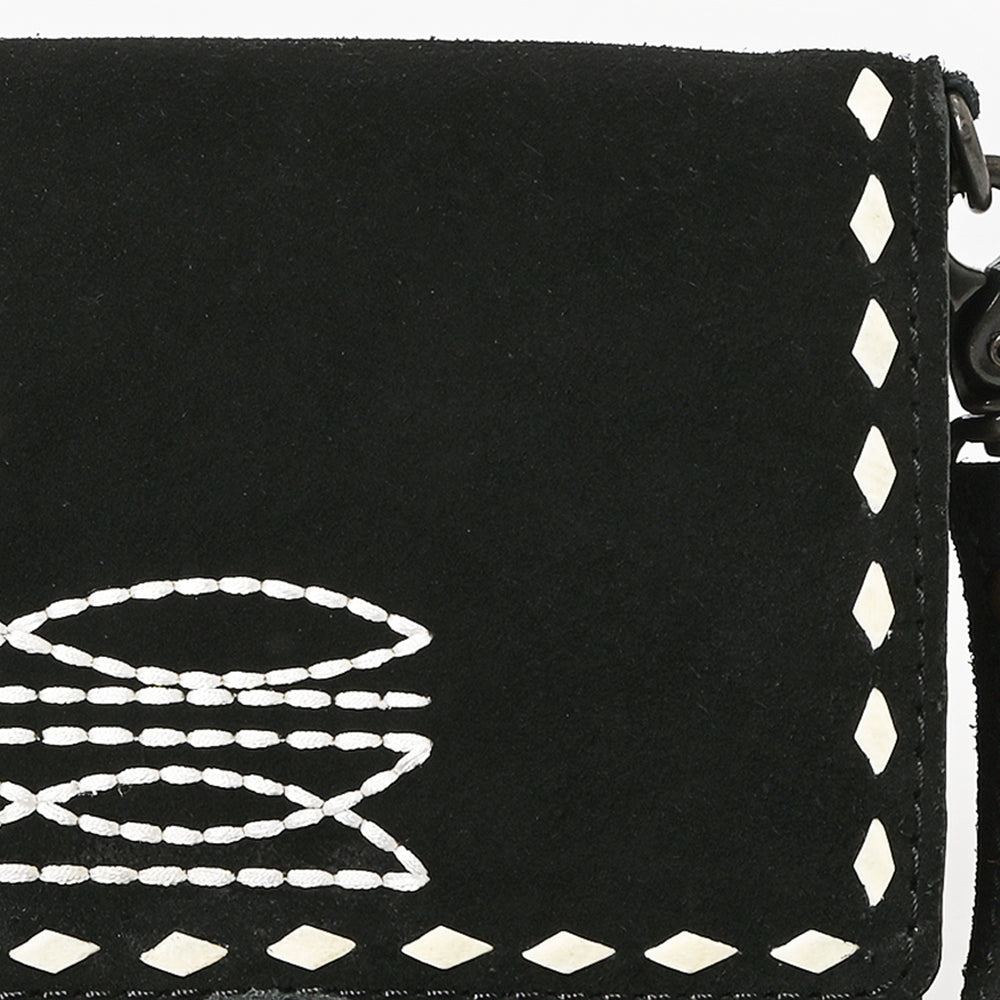 American Darling Western Small Cross Body Genuine Leather Handbag Purse Wallet Bag For Women Girls
