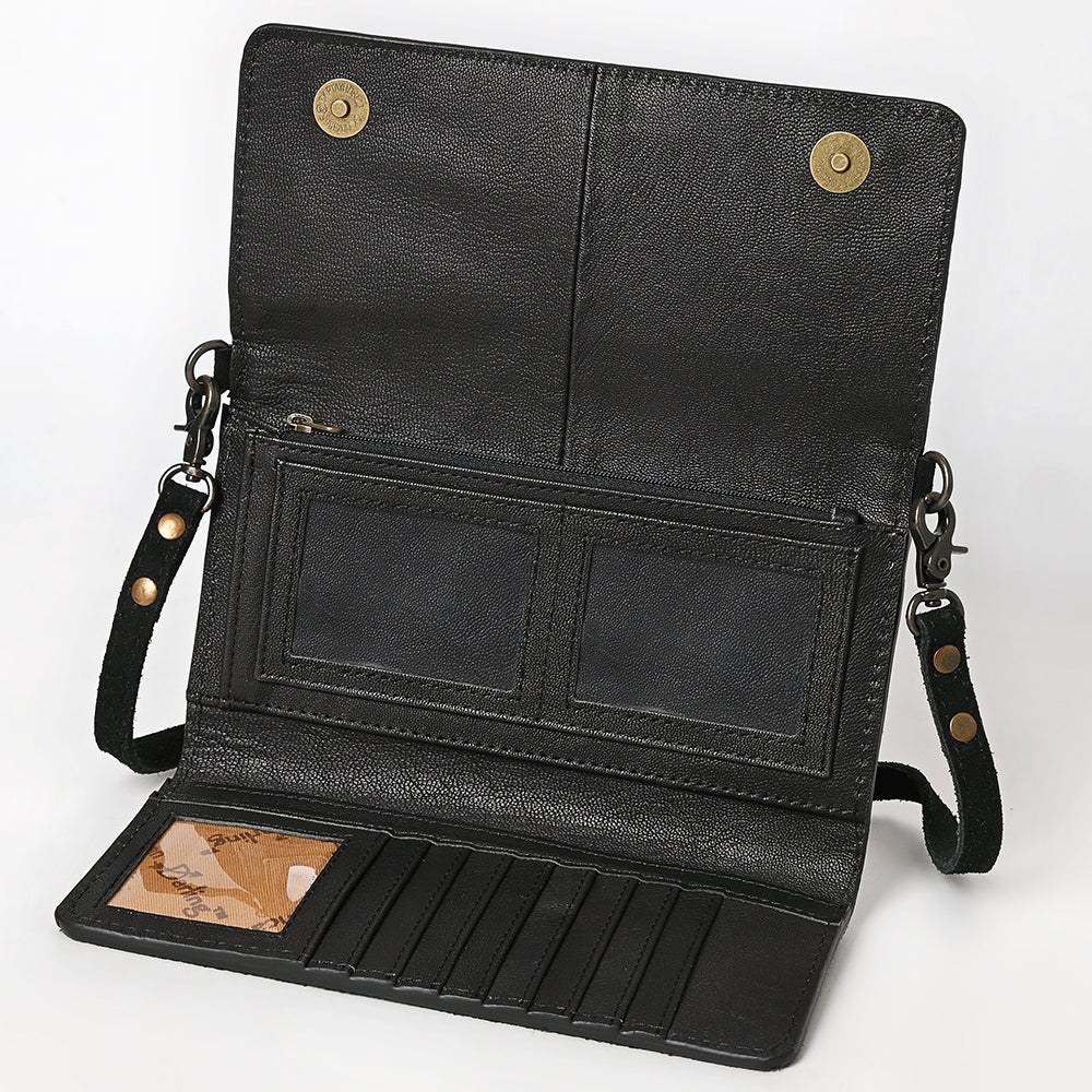 American Darling Western Small Cross Body Genuine Leather Handbag Purse Wallet Bag For Women Girls