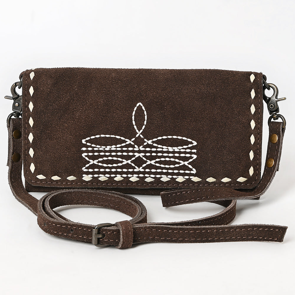 American Darling Western Small Cross Body Genuine Leather Handbag Purse Wallet Bag For Women Girls