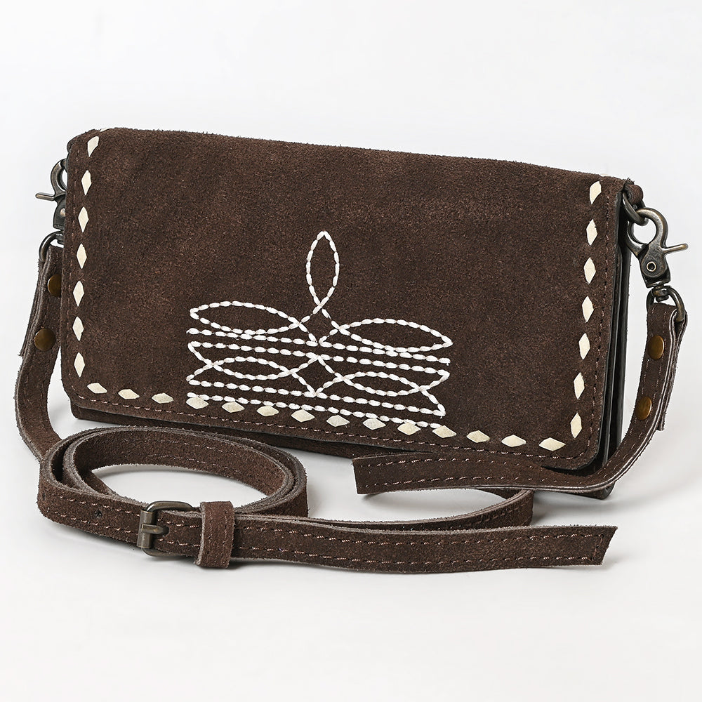 American Darling Western Small Cross Body Genuine Leather Handbag Purse Wallet Bag For Women Girls