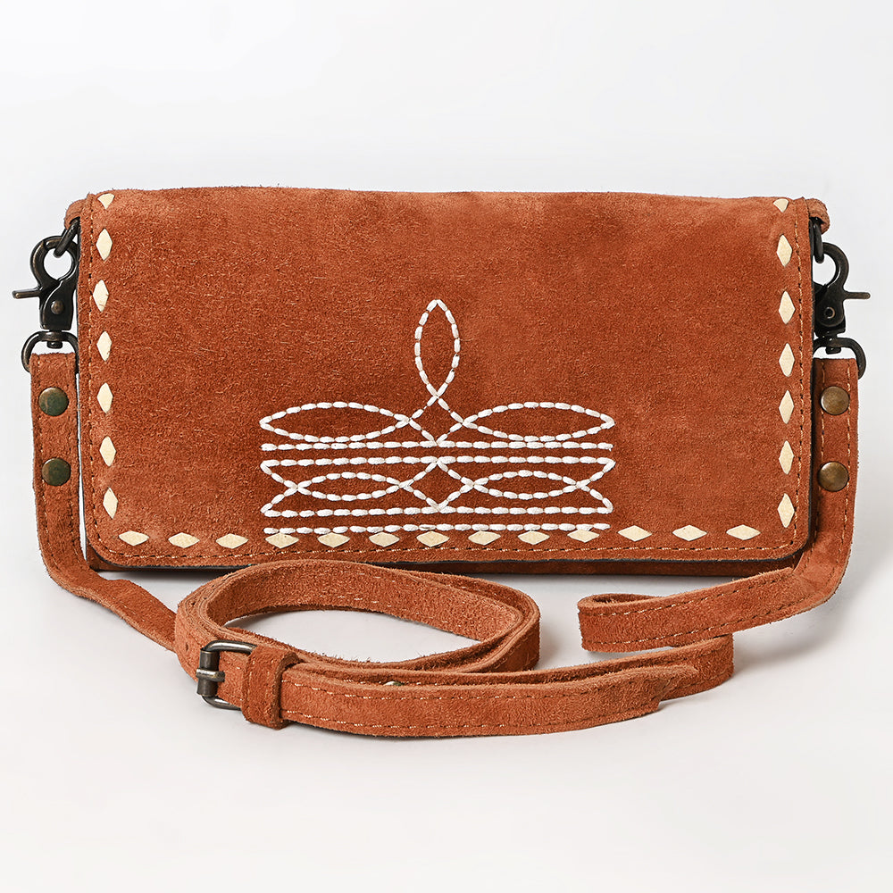 American Darling Western Small Cross Body Genuine Leather Handbag Purse Wallet Bag For Women Girls