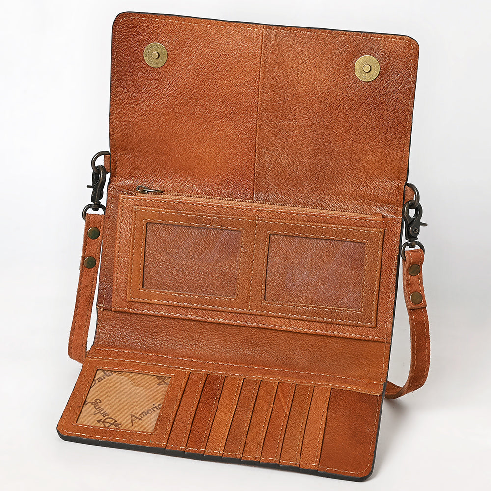 American Darling Western Small Cross Body Genuine Leather Handbag Purse Wallet Bag For Women Girls