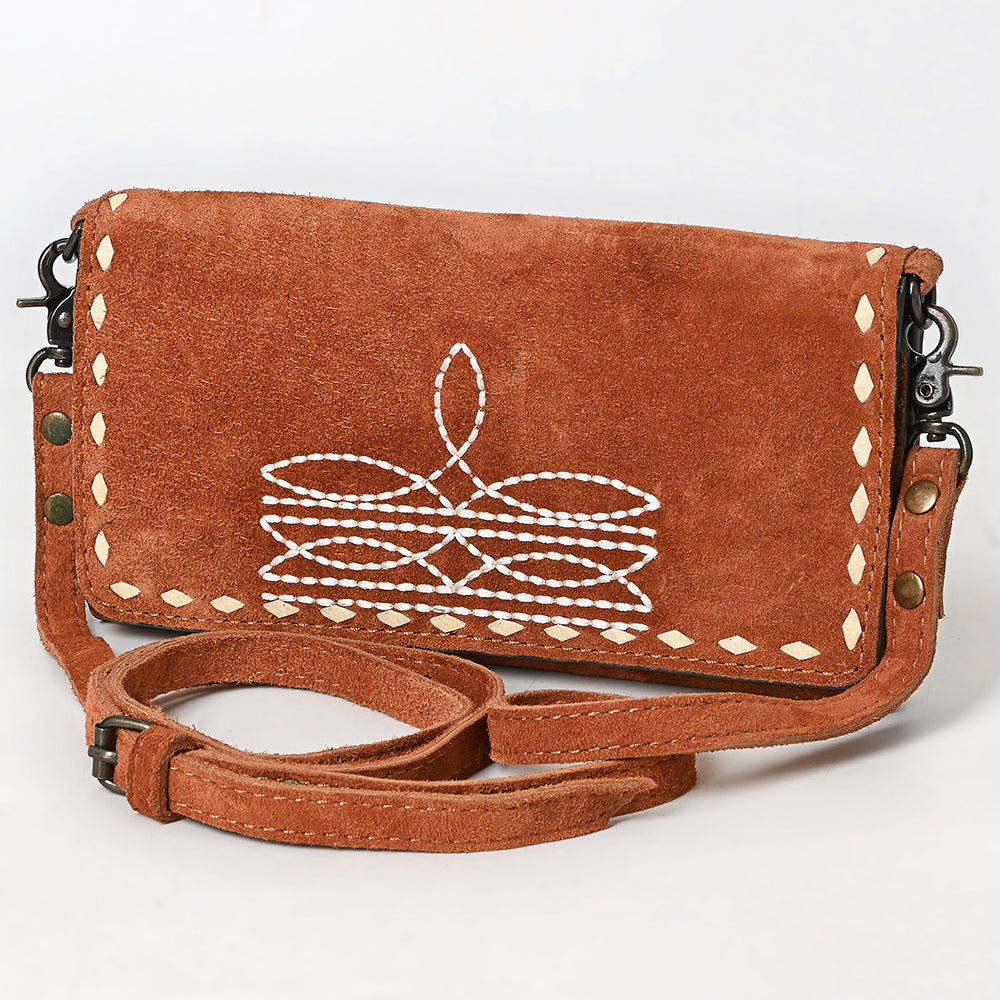 American Darling Western Small Cross Body Genuine Leather Handbag Purse Wallet Bag For Women Girls