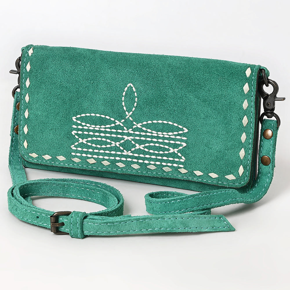 American Darling Western Small Cross Body Genuine Leather Handbag Purse Wallet Bag For Women Girls