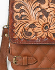 American Darling Small Crossbody Hand Tool Genuine Leather Women Bag Western Handbag Purse