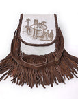 American Darling Crossbody Hair-on Genuine Leather women bag western handbag purse