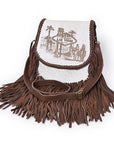 American Darling Crossbody Hair-on Genuine Leather women bag western handbag purse