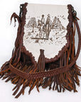 American Darling Crossbody Hair-on Genuine Leather women bag western handbag purse