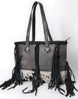 American Darling Tote Hair-on Genuine Western Suede Leather women bag