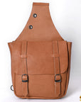 Hilason Western Horse Trail Riding Heavy Duty Genuine Leather Saddle Bag