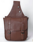 Hilason Western Horse Trail Riding Heavy Duty Genuine Leather Saddle Bag