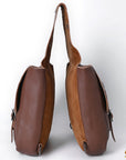 Hilason Western Horse Trail Riding Heavy Duty Genuine Leather Saddle Bag